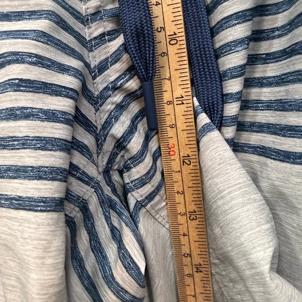 Hurley Board Shorts Mens XL‎ Blue Striped Colorblock Swim Trunks Surf Gym Beach
